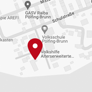 Lageplan Kindergarten und Alterserweiterte Gruppe Pölfing-Brunn